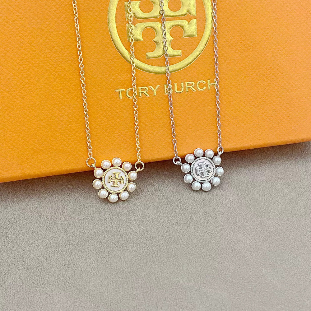 Tory Burch Pearl Alphabet Necklace Trendy